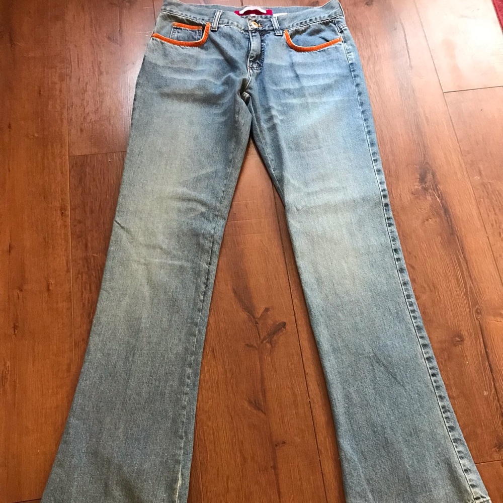 VINTAGE 90s VOYAGE Passion Donna Flared Jeans - Picture 2 of 5